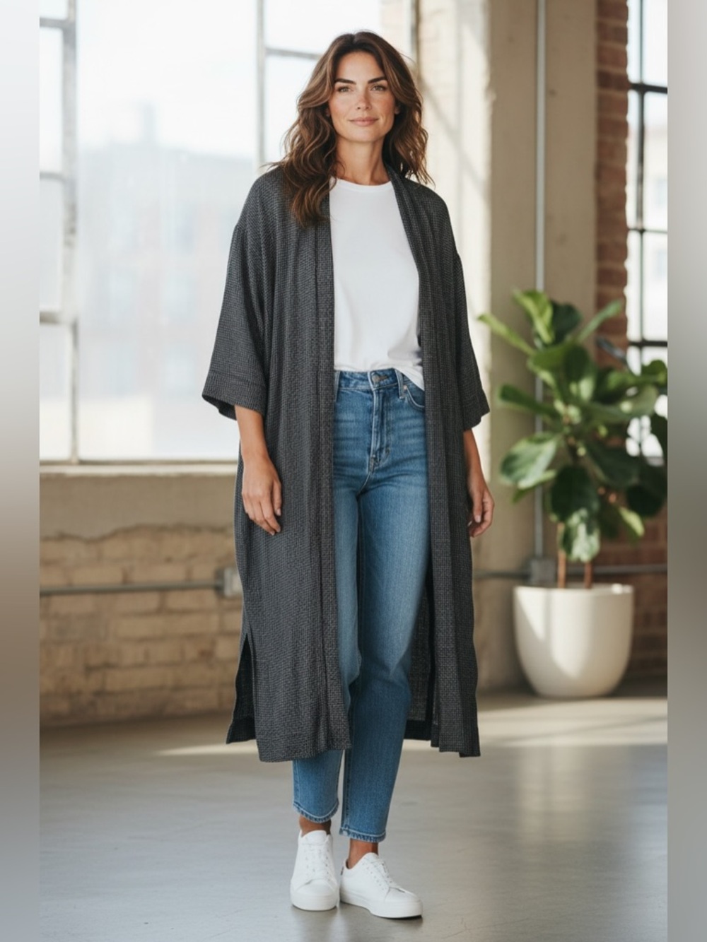 Madewell Linen Blend XS Lightweight Duster